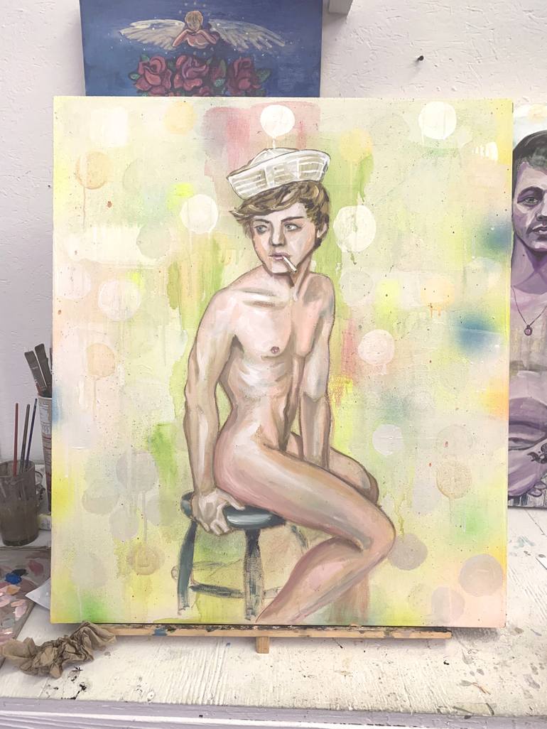 Original Nude Painting by Matt Pipes