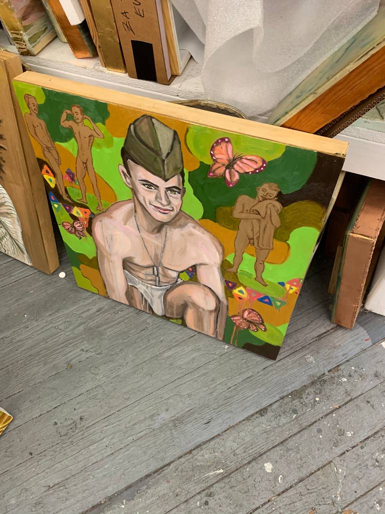 Original Figurative Men Painting by Matt Pipes
