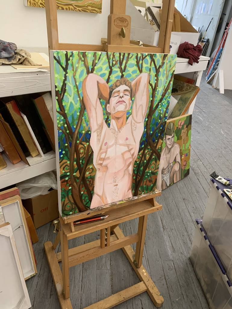 Original Figurative Nude Painting by Matt Pipes