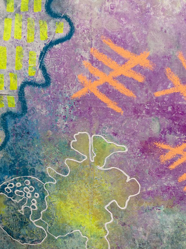 Original Abstract Expressionism Abstract Painting by Jessica Fernandez