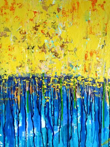 Original Abstract Expressionism Abstract Paintings by Jessica Fernandez