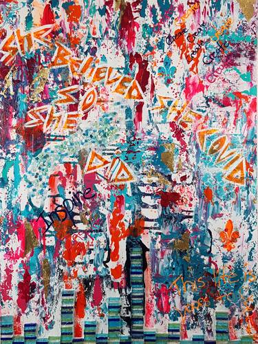 Original Abstract Expressionism Abstract Paintings by Jessica Fernandez