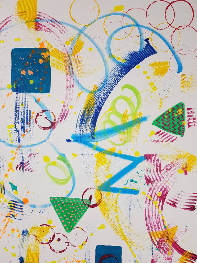 Original Abstract Expressionism Abstract Painting by Jessica Fernandez