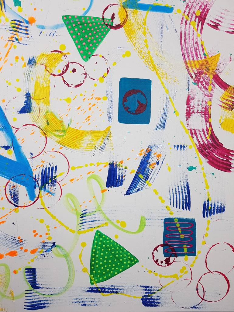 Original Abstract Expressionism Abstract Painting by Jessica Fernandez