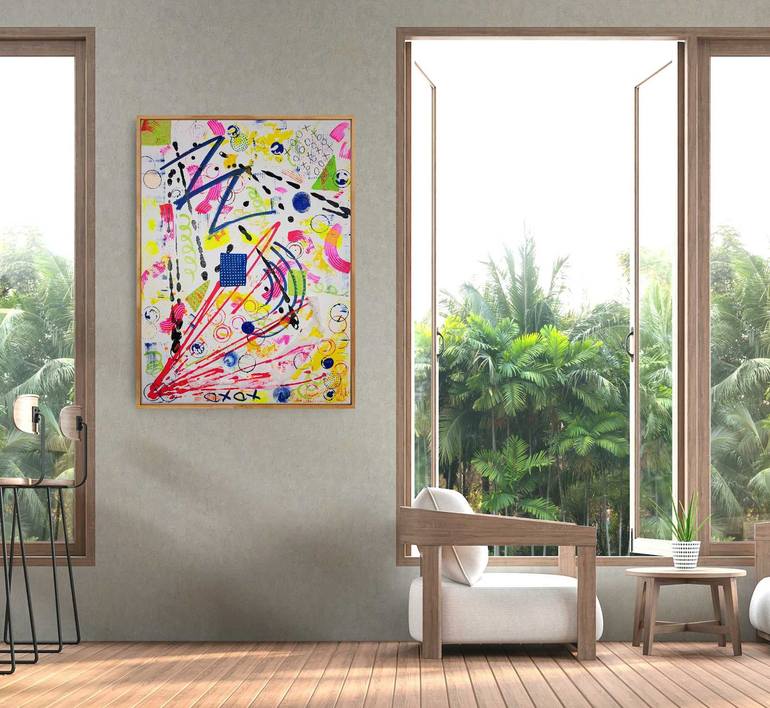 Original Abstract Expressionism Abstract Painting by Jessica Fernandez