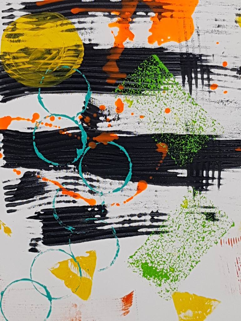 Original Abstract Expressionism Abstract Painting by Jessica Fernandez