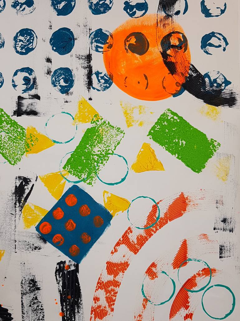 Original Abstract Expressionism Abstract Painting by Jessica Fernandez