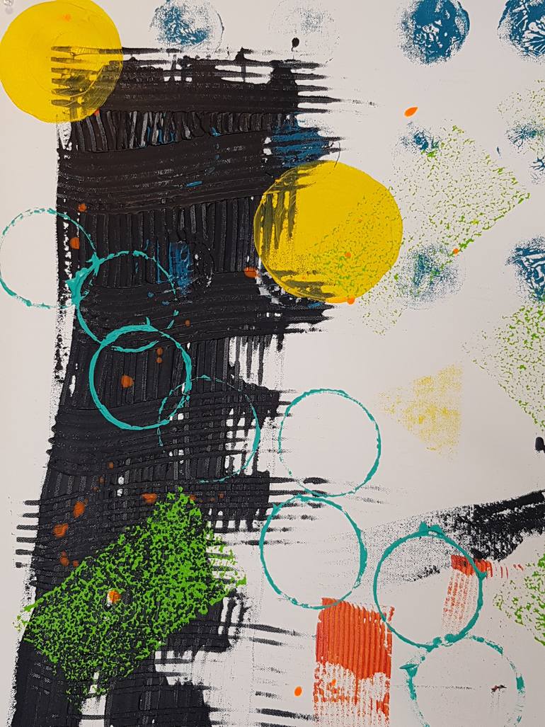 Original Abstract Expressionism Abstract Painting by Jessica Fernandez