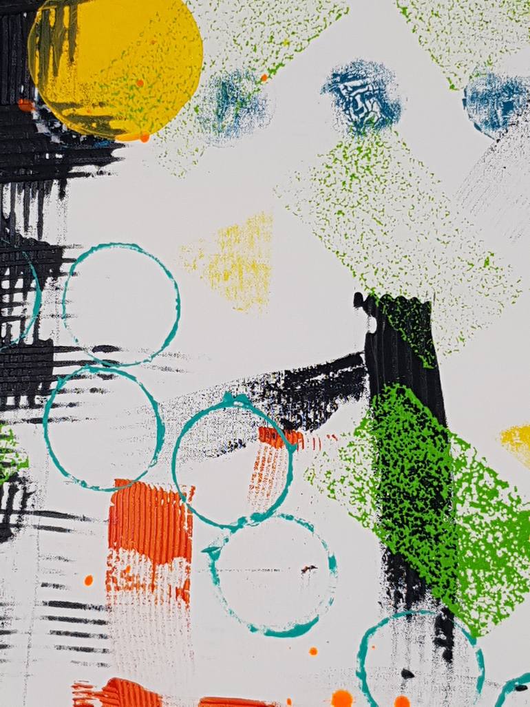 Original Abstract Expressionism Abstract Painting by Jessica Fernandez