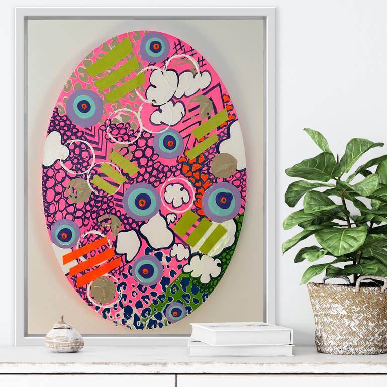Original Abstract Expressionism Abstract Painting by Jessica Fernandez