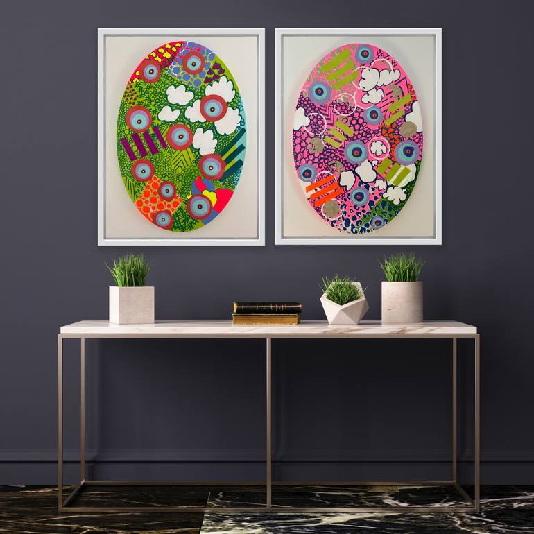 Original Abstract Expressionism Abstract Painting by Jessica Fernandez