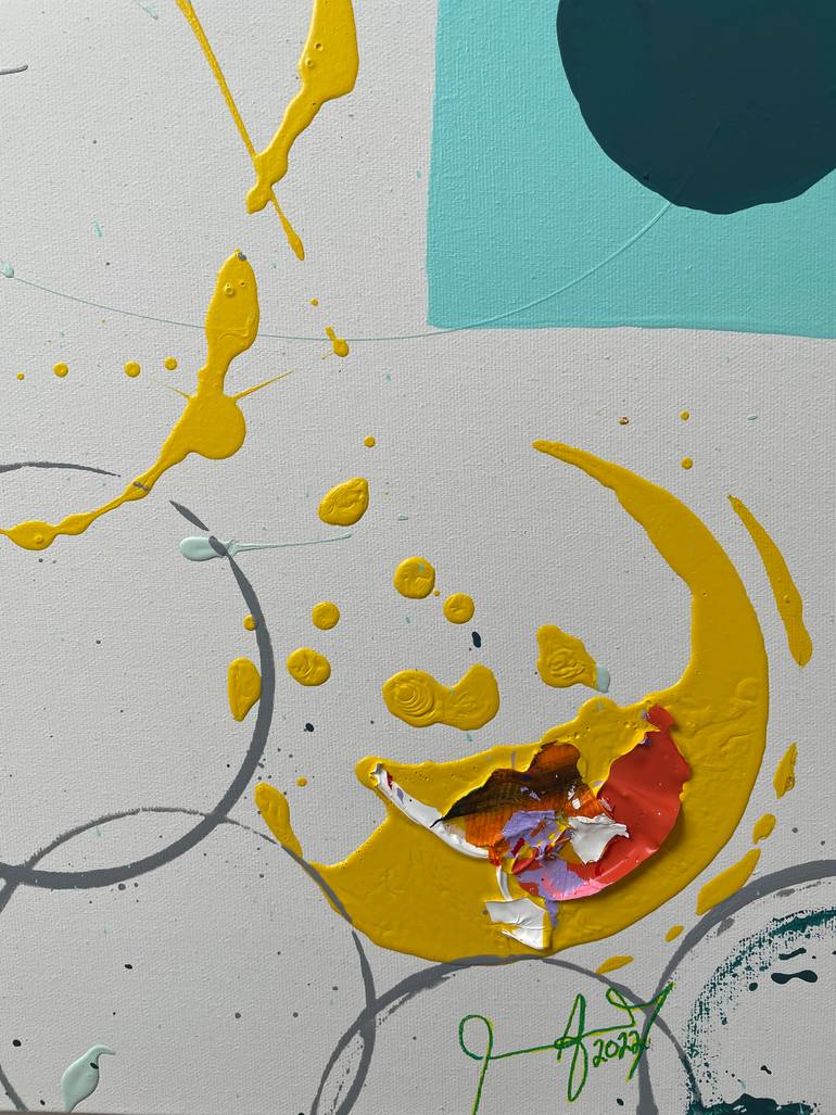 Original Abstract Expressionism Abstract Painting by Jessica Fernandez