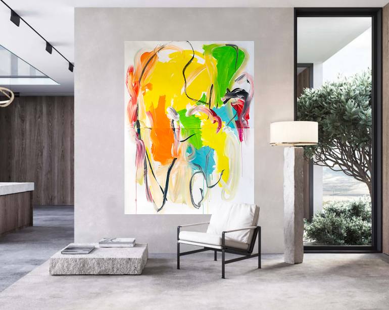 Original Abstract Painting by Mira Zimmer