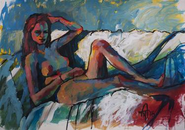 Print of Expressionism Nude Paintings by Anthony de Klerk