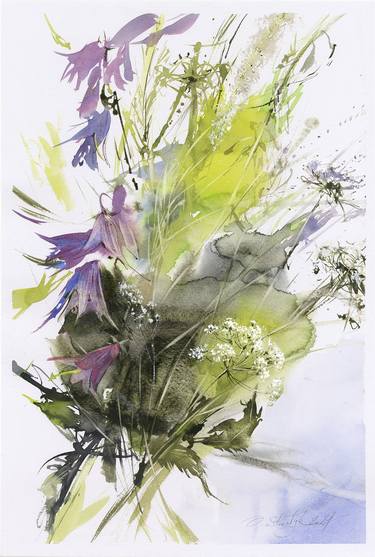 Original Expressionism Floral Paintings by Olga Sternyk