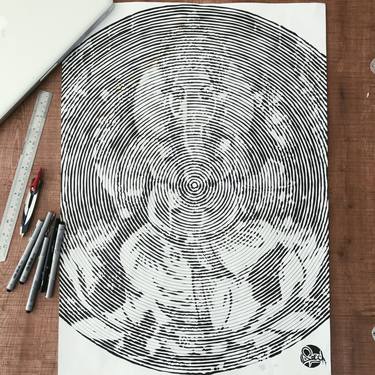 Ganesha - monoline portrait thumb