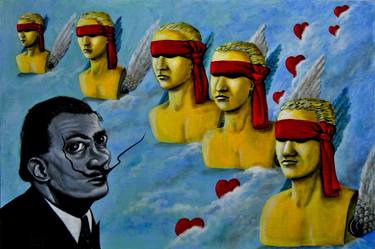 Original Surrealism Men Paintings by Gianni Mucè