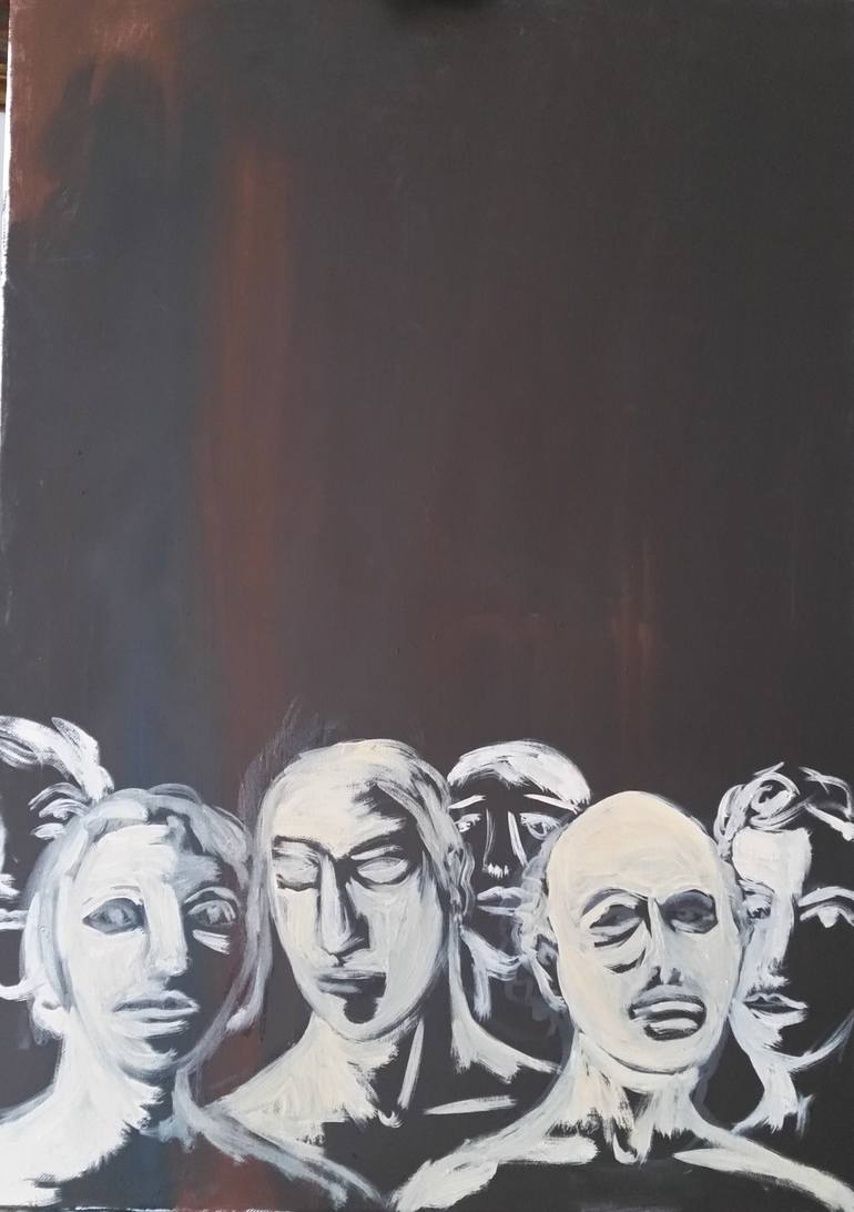 Original People Painting by Gianni Mucè