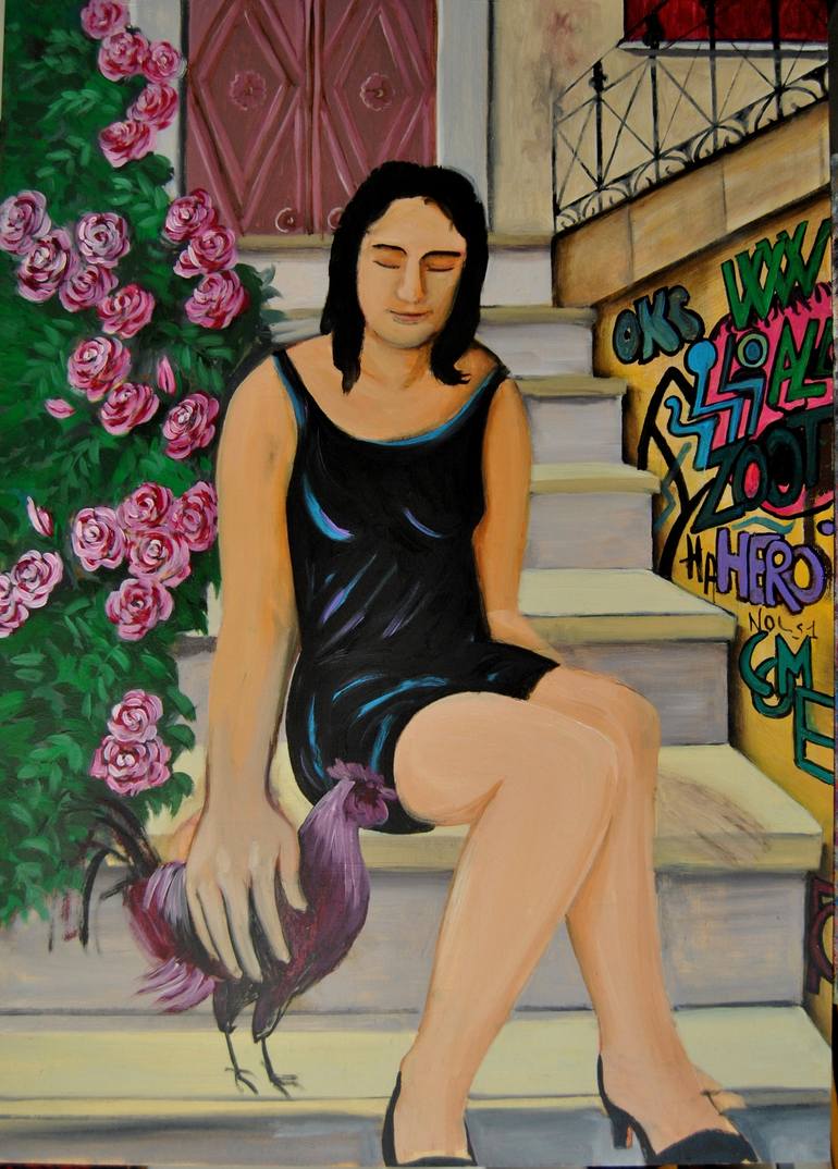 Original Conceptual Women Painting by Gianni Mucè