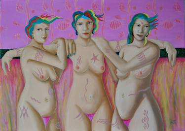 Original Conceptual Body Paintings by Gianni Mucè