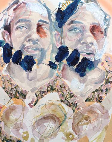 Original Abstract People Paintings by Melanie Norris