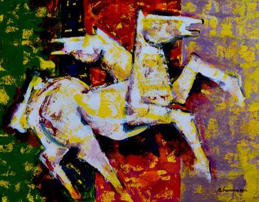 Original Horse Paintings by Suvarna Sable