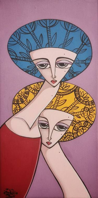 Original Women Paintings by Alexia Bahar Karabenli Yilmaz