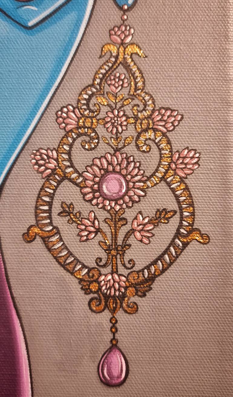 Original Figurative Women Painting by Alexia Bahar Karabenli Yilmaz