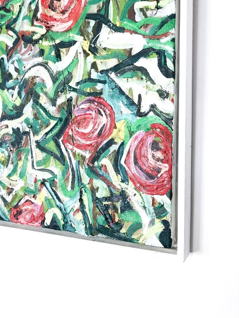 Original Abstract Expressionism Garden Painting by Patrick Nunziata