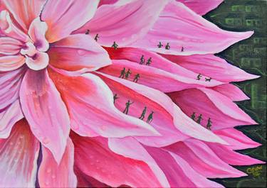 Original Fine Art Floral Paintings by Caroline Walsh-Waring