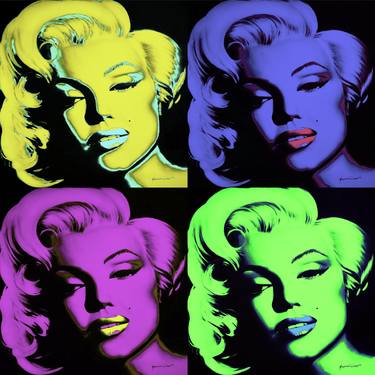 Marilyn Monroe in Neon Light - Limited Edition of 50 thumb