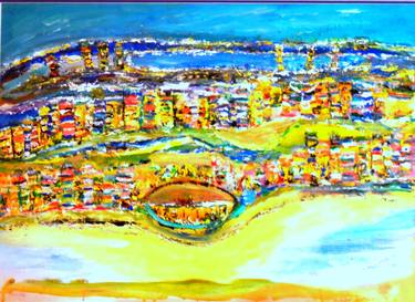 Original Cities Painting by sudabeh sulimani