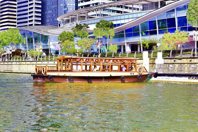 A Colorful River Cruise Boat In Singapore Photography By Ashish Agarwal ...