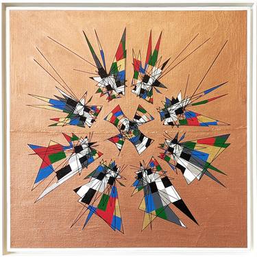 Print of Geometric Paintings by Ouissem MOALLA