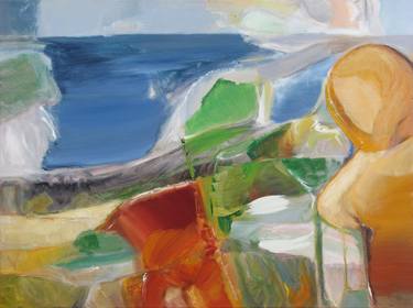 Original Abstract Beach Paintings by Wolfgang Alt