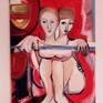 'The Picnic': A figurative composition.

Acrylic on linen canvas.
Due to its size the painting should be sent in a tube.