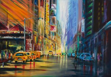 Original Realism Cities Paintings by Vidmantas Goldberg