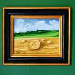 Hay Bales in South Downs Landscape by NELLA ALAO