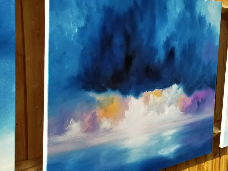 Original Abstract Seascape Painting by Nella Alao