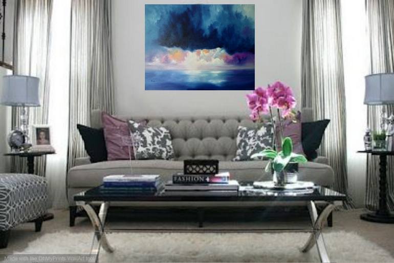 Original Abstract Seascape Painting by Nella Alao