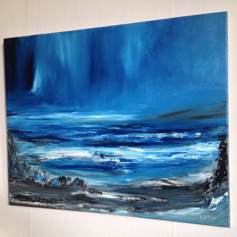 Original Abstract Water Painting by NELLA ALAO