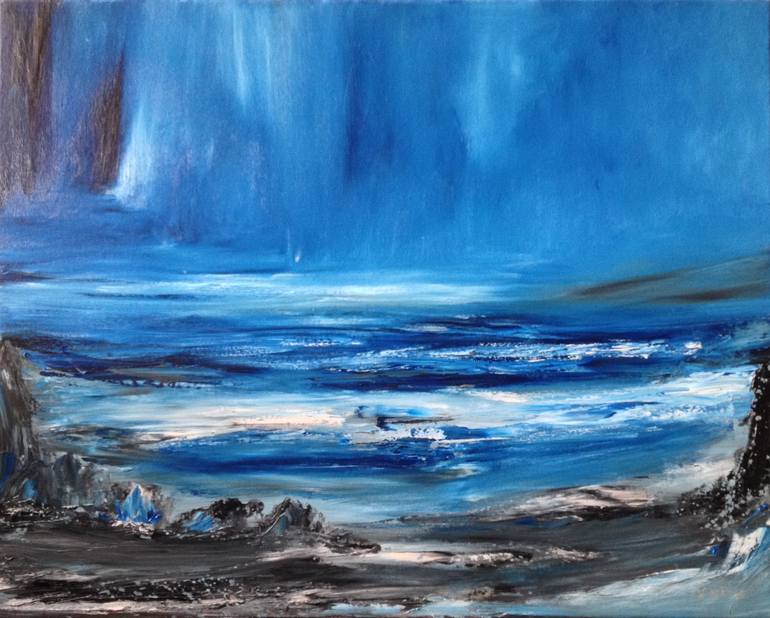 Original Abstract Water Painting by NELLA ALAO
