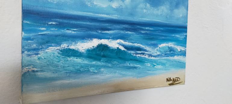 Original Impressionism Seascape Painting by Nella Alao