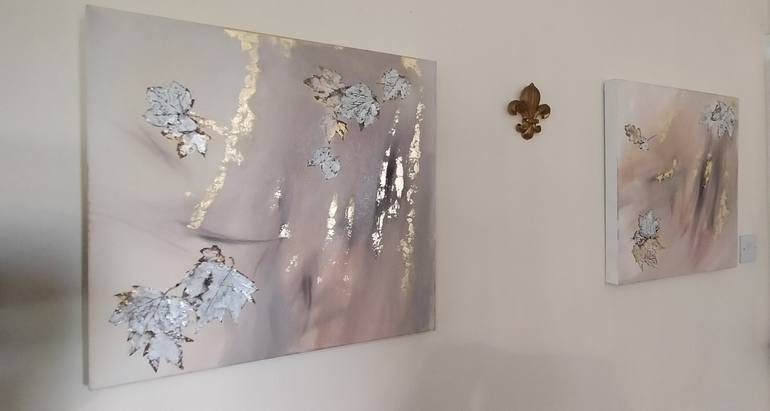 Original Abstract Floral Painting by Nella Alao