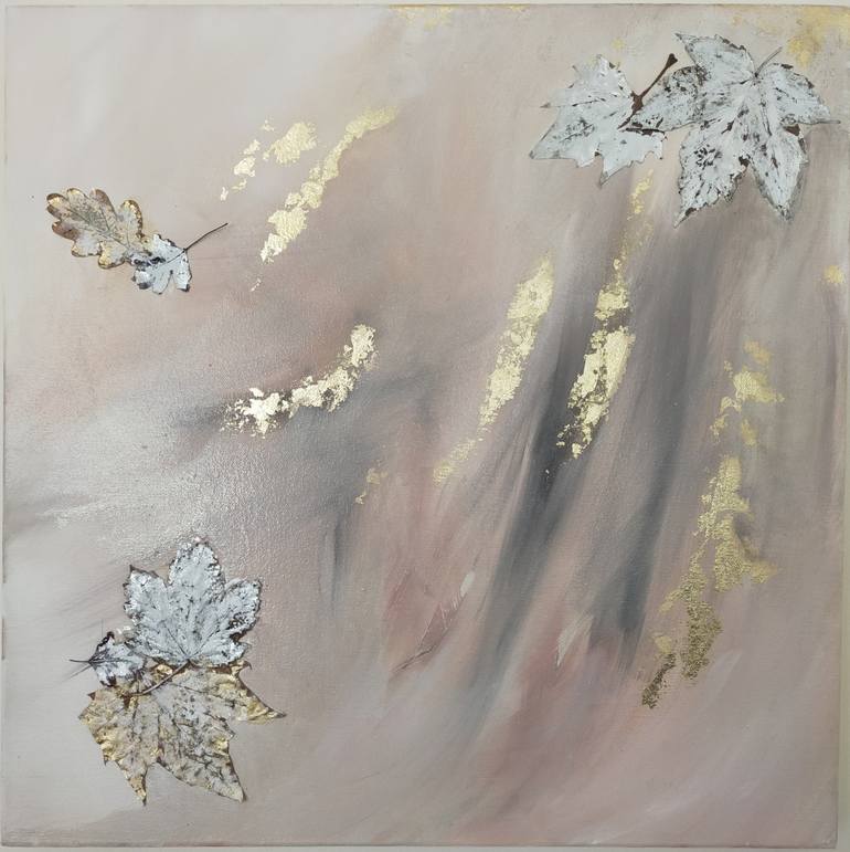 Original Abstract Floral Painting by Nella Alao