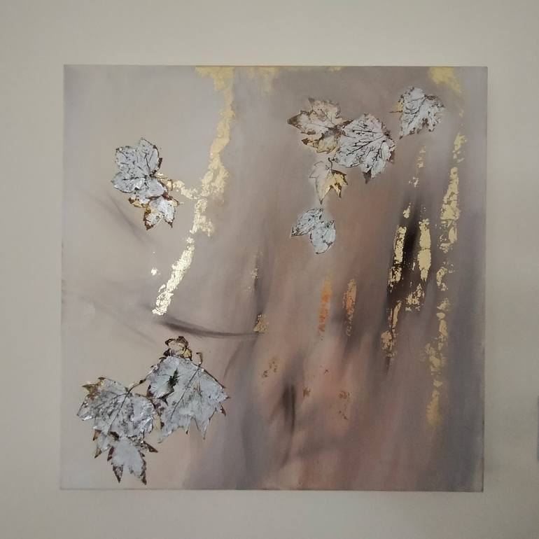 Original Abstract Floral Painting by Nella Alao