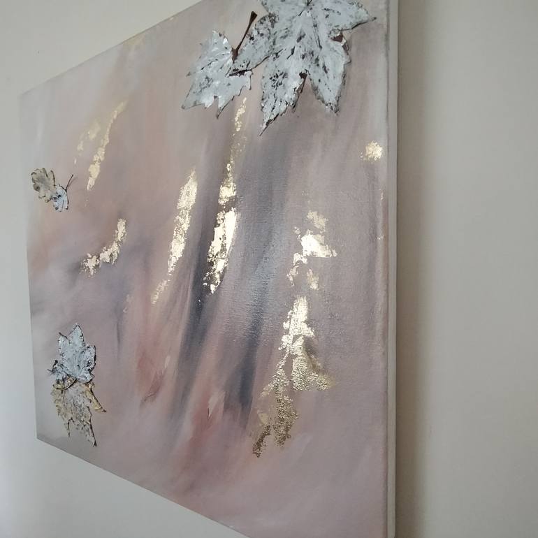 Original Abstract Floral Painting by Nella Alao