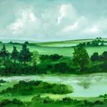 Reflections on the Riverbanks (framed) by NELLA ALAO