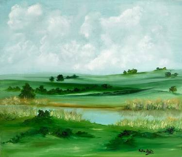 Original Impressionism Landscape Paintings by NELLA ALAO