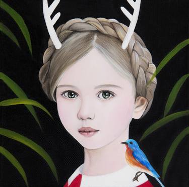 Print of Surrealism Portrait Paintings by Woojung Son
